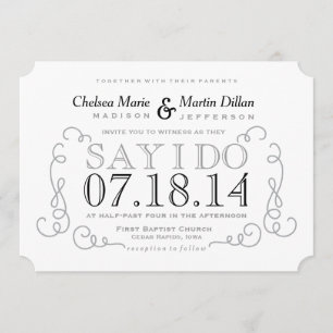 Invitation Modèle de défilement Vintage moderne