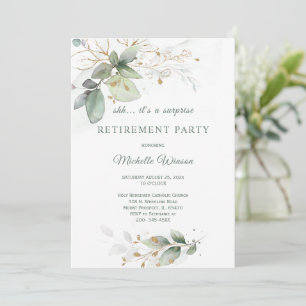 Invitation Modèle de fête de retraite personnalisé