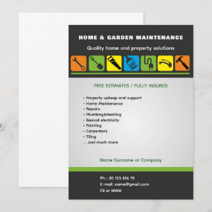 Invitation Modèle de flyer de services à domicile modifiable