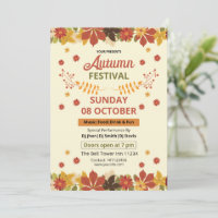 Modèle de Flyer pour le Festival d'Automne | Invit
