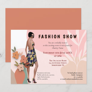 Invitation Modèle de formes Abstraites de l'événement Fashion