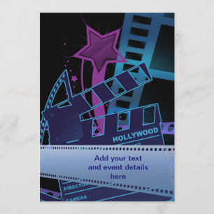 Invitation Modèle de Hollywood Prom