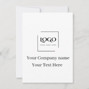 Invitation Modèle de logo personnalisé élégant