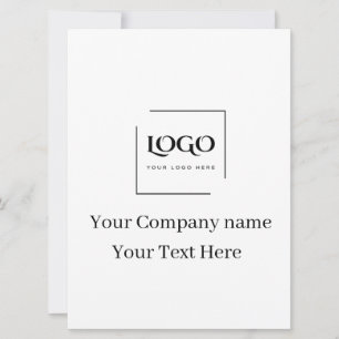 Invitation Modèle de logo personnalisé élégant