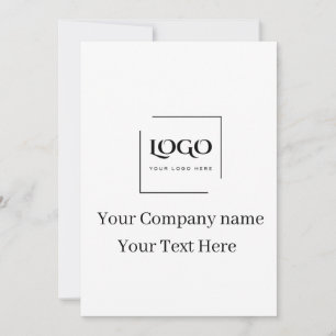 Invitation Modèle de logo personnalisé élégant