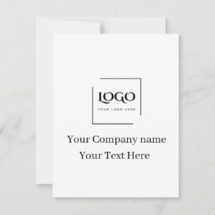 Invitation Modèle de logo personnalisé élégant