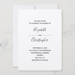 Invitation modèle de mariage 1b