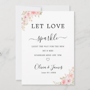 Invitation Modèle de panneau de départ de mariage avec cierge