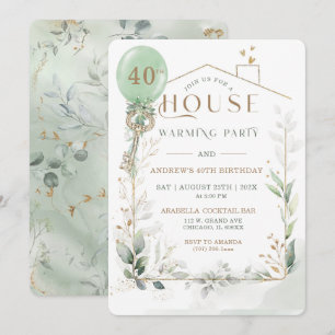 Invitation Modèle de pendaison de crémaillère et d'anniversai