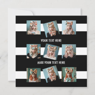 Invitation Modèle de photo propre et simple pour Selfie Insta