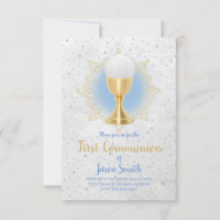 modèle de première communion pour garçon catholiqu