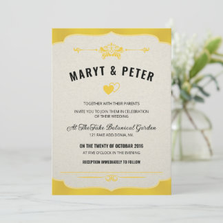 Invitation Modèle de style rétro