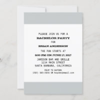 Modèle d'enterrement de vie de garçon