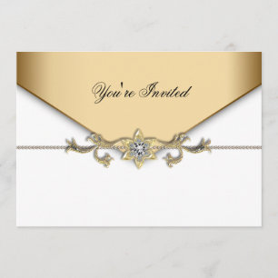 Invitation Modèle d'entreprise blanc d'événement de partie