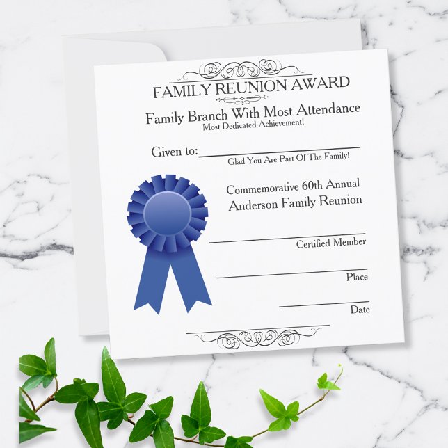 Invitation Modèle des Prix de la Réunion Familiale (Créateur téléchargé)