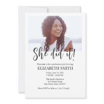 Modèle d'invitation à la graduation minimaliste