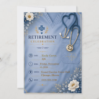 Invitation Modèle d'invitation à la retraite d'une infirmière