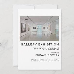 Invitation Modèle d'invitation à l'exposition de la Galerie d