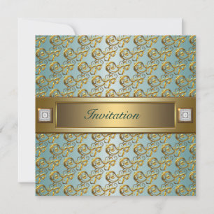 Invitation Modèle d'invitation à l'or à toutes les occasions 