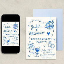 Modèle d'invitation à une fête de fiançailles, Cha