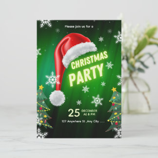 Invitation Modèle d'invitation à une fête de Noël