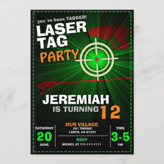 INVITATION MODELE D'INVITATION D'ANNIVERSAIRE AU LASER TAG