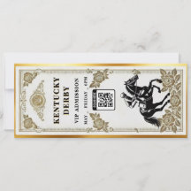 Modèle d'invitation pour billet VIP du Kentucky De