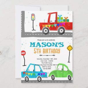 Invitation Modèle d'invitation pour fête d'anniversaire sur l