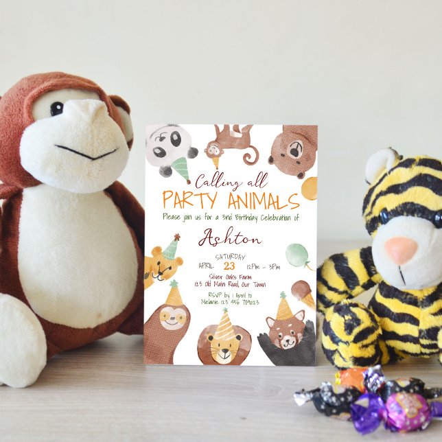 Invitation Modèle d'invitation pour fêtes d'anniversaire (Créateur téléchargé)