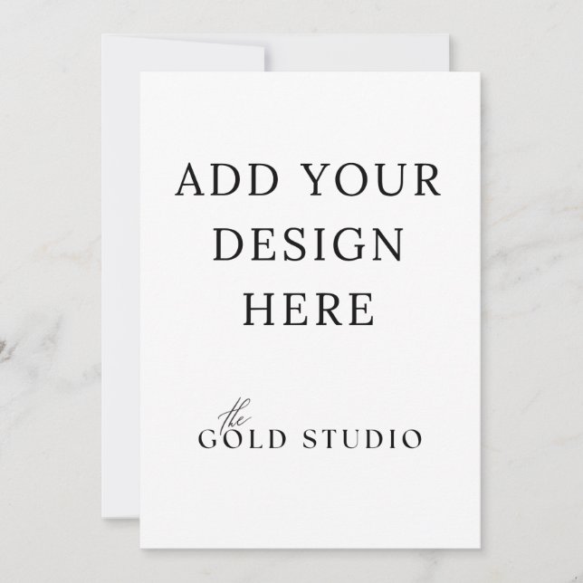 Invitation Modèle d'invitation recto-verso 5 x 7 Portrait (Devant)