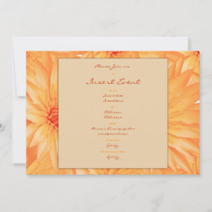 Invitation Modèle d'invitations - lillies oranges