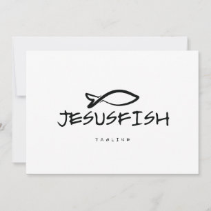 Invitation Modèle du logo Jesus FISH