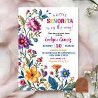 Modèle Floral mexicain Baby shower de broderie