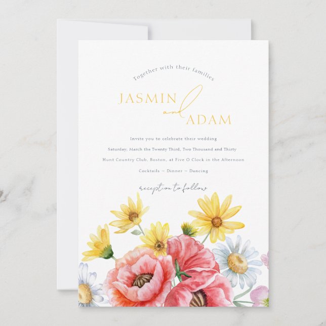 Invitation Modèle Modèle modèle (Devant)