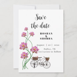 Invitation modèle variété vintage 