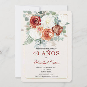 Invitation Modèles d'invitations d'anniversaire ESPAGNOLS rus