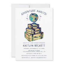 Modern Adventure Travel Baby shower