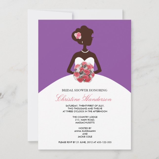 Invitation Modern Bridal Shower Invite (Devant)