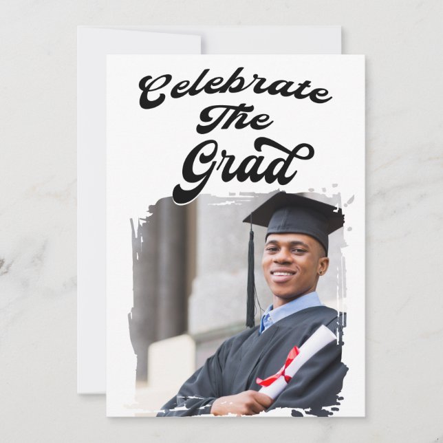Invitation Modern Casual Photo Graduation Party (Devant)