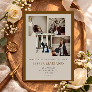 Invitation Modern Class of 2026 Photo Minimal Graduation 