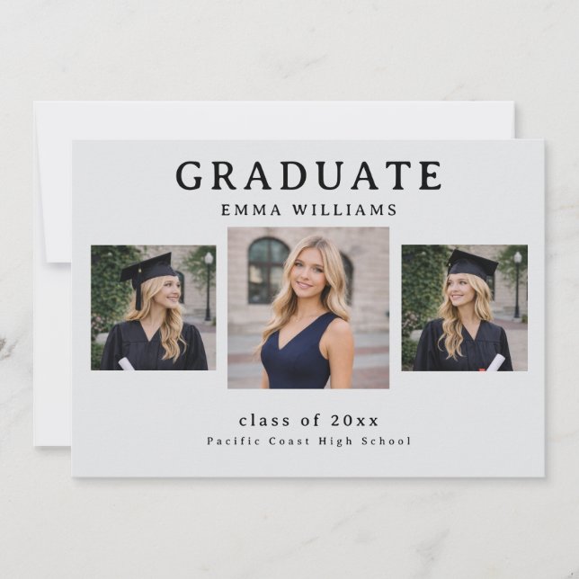 Invitation Modern Graduate Announcement (Devant)