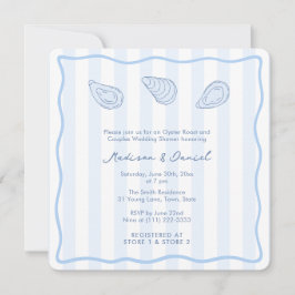 Invitation Modern Handwritten Oyster Roast Coed Bridal Shower