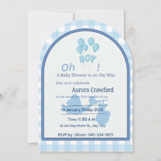 Invitation Modern Minimal Mom-to-Be Phone Theme | Editable Bl