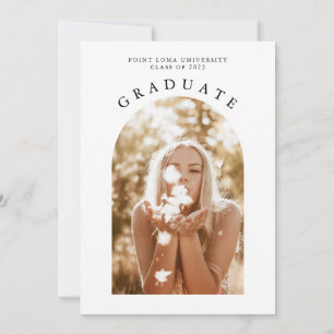 Invitation Modern Minimalist Graduation Party Invite