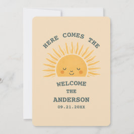 Invitation Modern Retro Baby Shower Customizable Sticker 