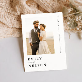 Invitation Modern Rustic Beach Destination Mariage photo