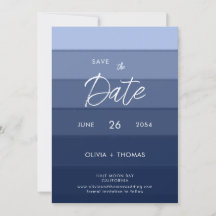Modern Wave Stripes Beach Mariage photo Enregistre