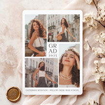 Moderne 4 Photos Graduation simple