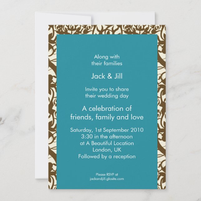 Invitation Moderne 5x7 (Devant)