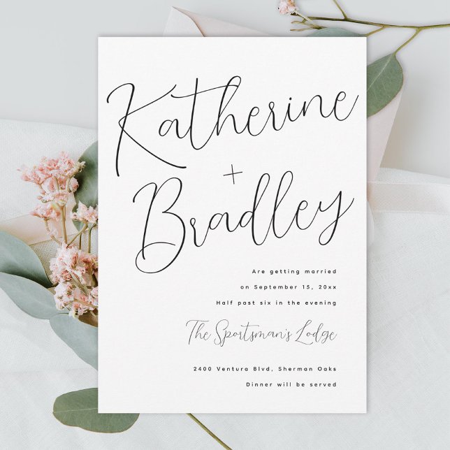 Invitation Moderne amusement couples noms couleurs personnali (Créateur téléchargé)